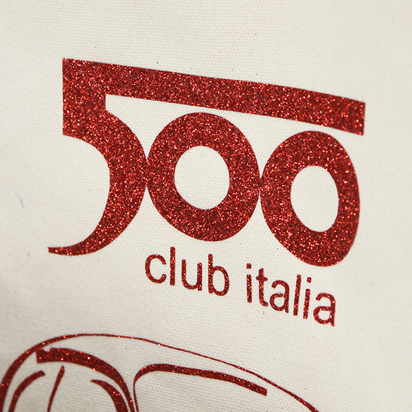 FIAT 500 CLUB ITALIA Tote Bag(Red Logo)