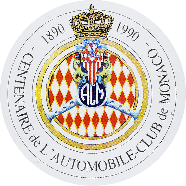 AUTOMOBILE CLUB DE MONACO 100周年記念ステッカー