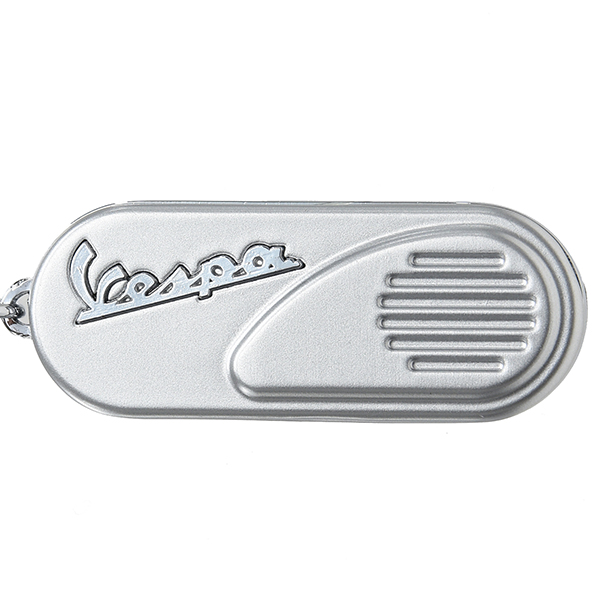 Vespa Official Side Cowl Keyring(Silver)