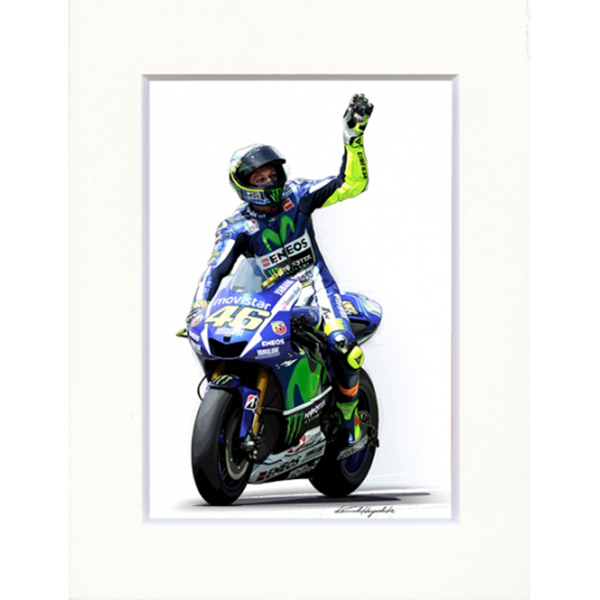 Valentino Rossi YAMAHA 2015 (YZR-M1) Illustration by Kenichi Hayashibe