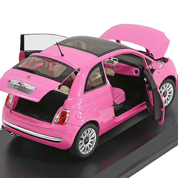 1 18 Fiat 500ミニチュアモデル ピンク イタリア自動車雑貨店 イタリア車のパーツとグッズの通販サイト