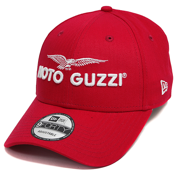 Moto Guzziオフィシャルベースボールキャップ-2020-(レッド) by NEW ERA