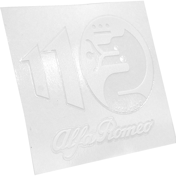 Alfa Romeo 110anni Memorial Sticker(White) 