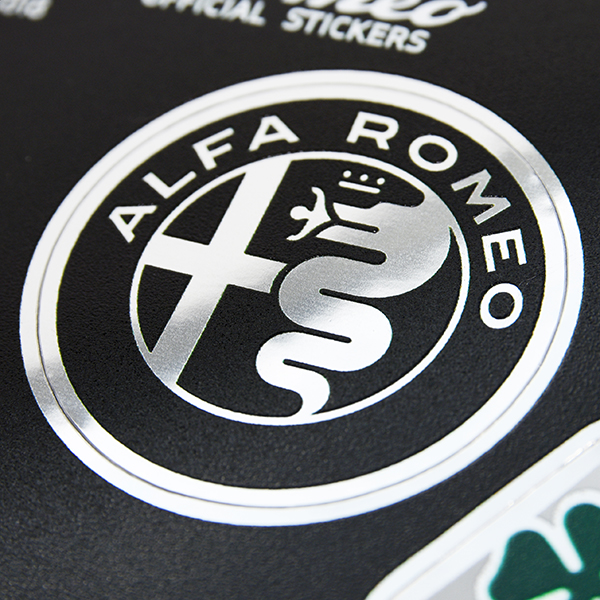 Alfa Romeo New Emblem & Quadrifoglio Stickers-21818-