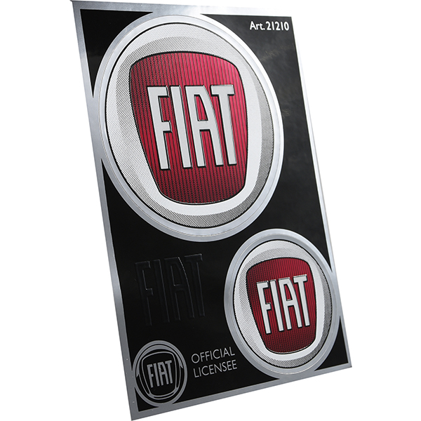 FIAT Emblem Stickers Set 2pcs-21246-