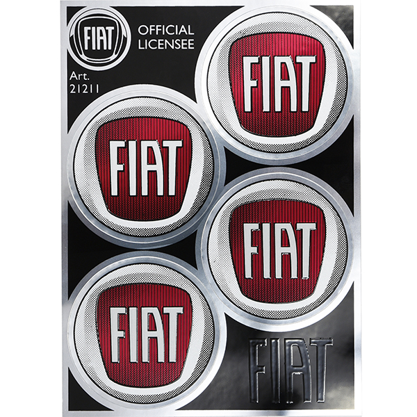 FIAT Emblem Stickers 4pcs(48mm)-21211-