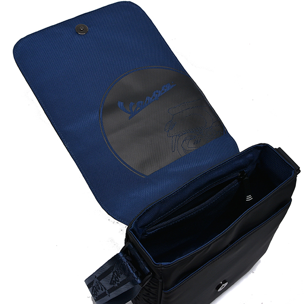 Vespa Official Rubber coating Schoulder Bag(Black)