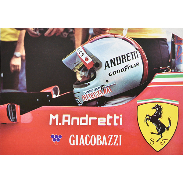 Scuderia Ferrari 1982 Official Sponsor Card (M.Andretti) & Sticker Set