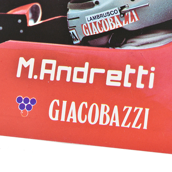 Scuderia Ferrari 1982 Official Sponsor Card (M.Andretti) & Sticker Set