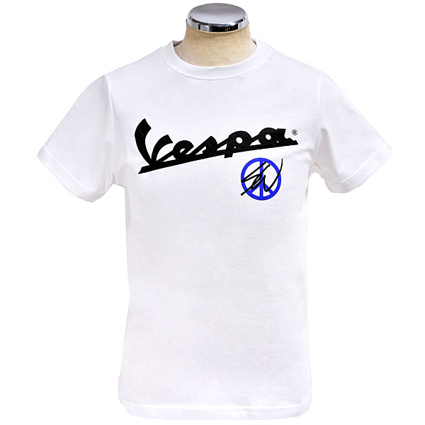 Vespaオフィシャルショーン・ワザースプーンコラボレーションTシャツ(ホワイト)