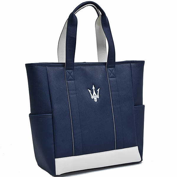 MASERATI純正バイカラートートバッグ(ネイビー/ホワイト)