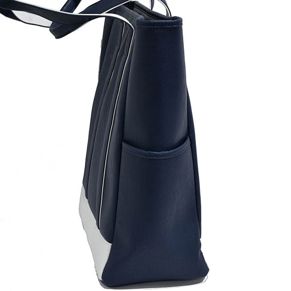 MASERATI純正バイカラートートバッグ(ネイビー/ホワイト)