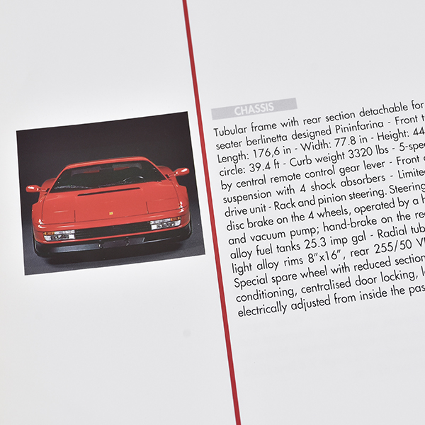 Ferrari Spec Date Catalog-1989-