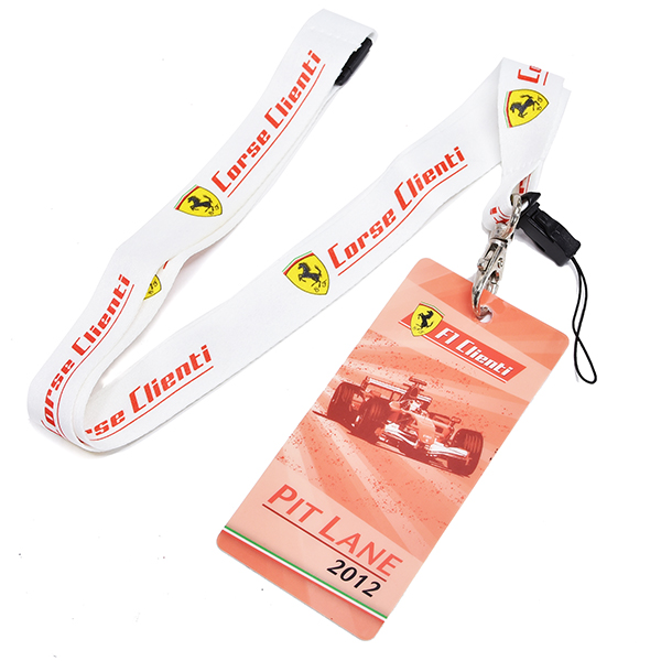 Scuderia Ferrari F1 Clienti 2012 PIT LANA Neck Strap&Pass Set