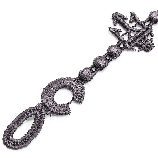 MASERATI TRIDENTE Lace Bracelet by Cruciani(Gray)