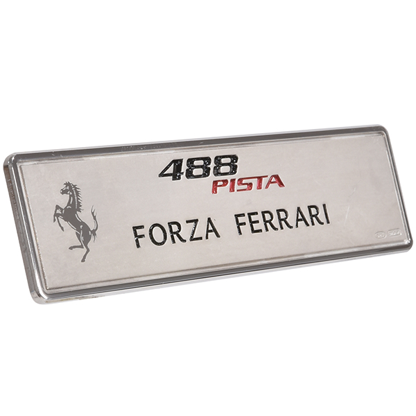 Ferrari 488PISTA Interior Plate -FORZA ITALIA-(Silver925)