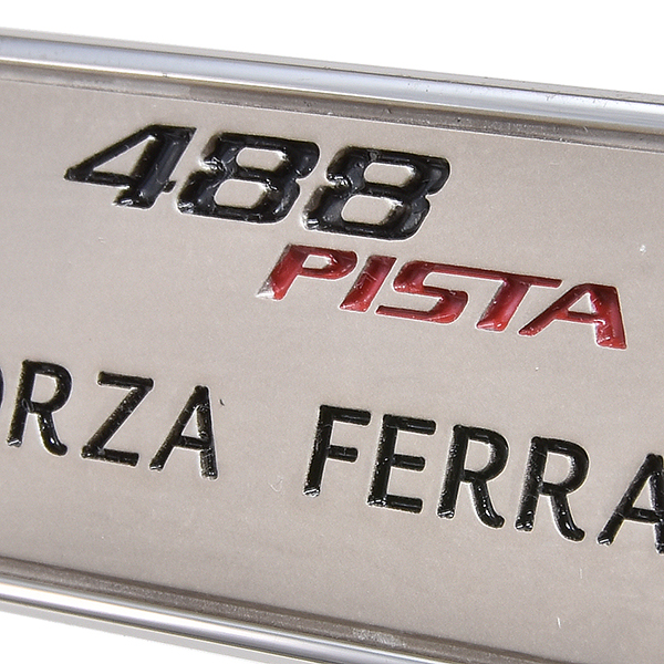 Ferrari 488PISTA Interior Plate -FORZA ITALIA-(Silver925)