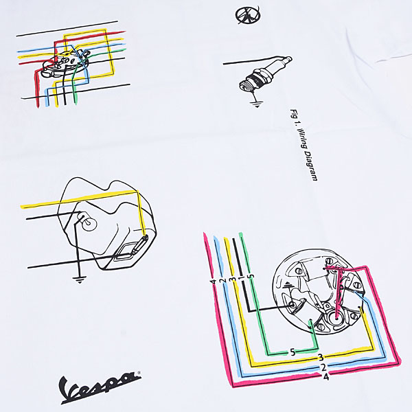 Vespa Sean Wotherspoon Collaboration T-Shirts(GRAFICA)