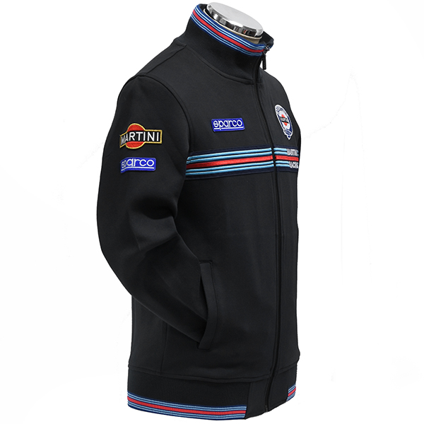 MARTINI RACINGオフィシャルジップアップフェルパby Sparco(ブラック)