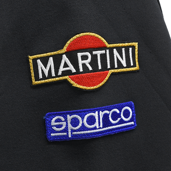 MARTINI RACINGオフィシャルジップアップフェルパby Sparco(ブラック)
