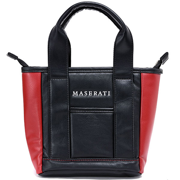 MASERATI Round Tote Bag(Black/Red)
