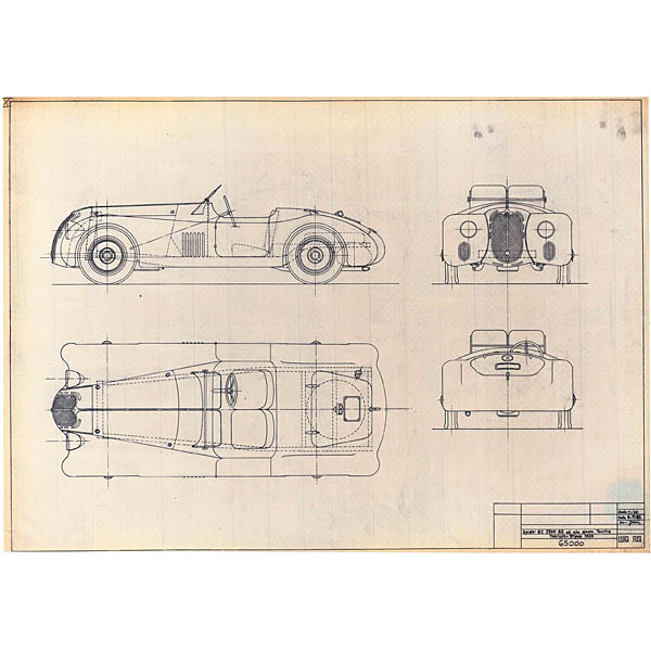 Alfa Romeo 6C 2500 SS ala spessa Turing 1939完成予想図