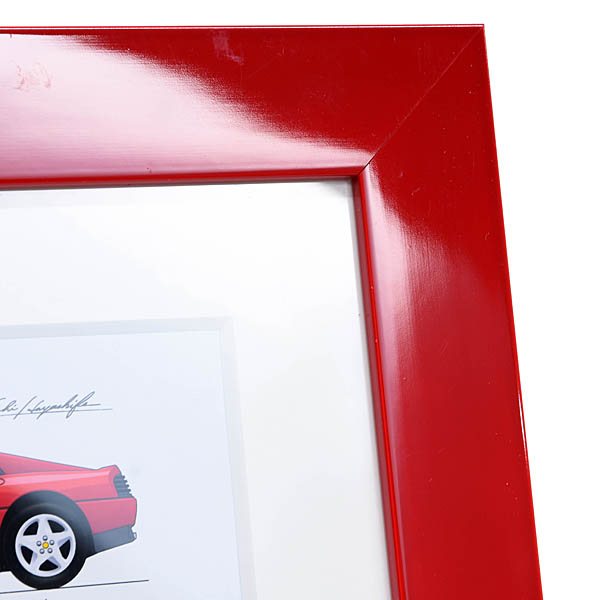 Ferrari 348 Collection Illustration with frame by Kenichi Hayashibe