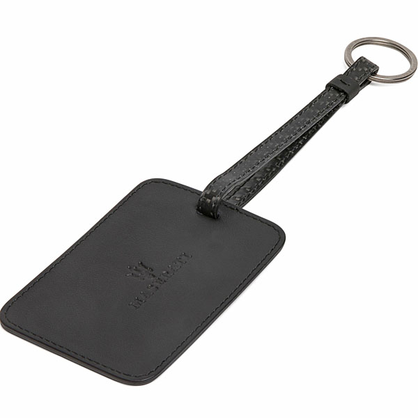 MASERATI Official Carbon & Leather Luggage tag