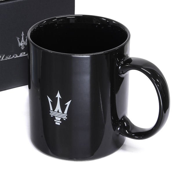 MASERATI Genuine New Logo & Emblem Mug Cup(Black)<br><font size=-1 color=red>04/05到着</font>