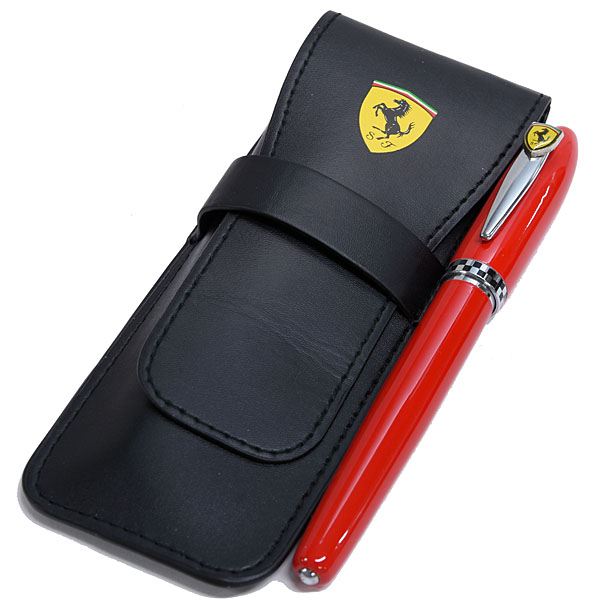 Ferrari Genuine Ballpoint Pen with Soft Case