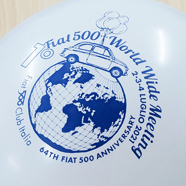 FIAT 500 CLUB ITALIA World Wide Meeting 2021 Balloon (Set 5pcs)