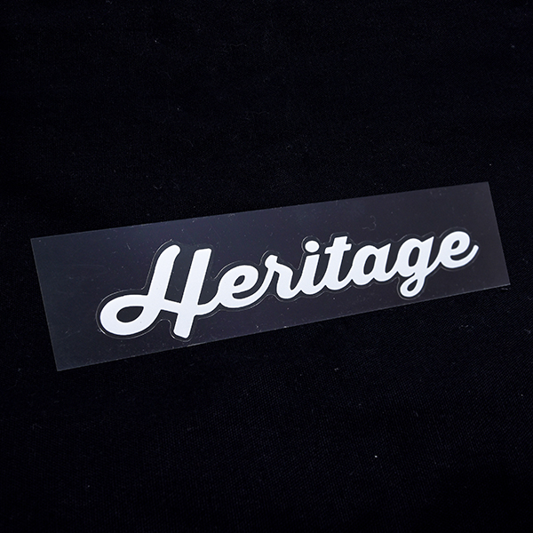 Heritage Logo Sticker (White / Clear Base)