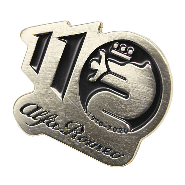 Alfa Romeo Official 110th Anniversary Pin Badge (Black)