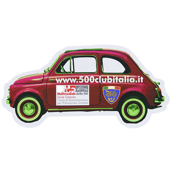FIAT 500 CLUB ITALIA Official Sticker(Type D)