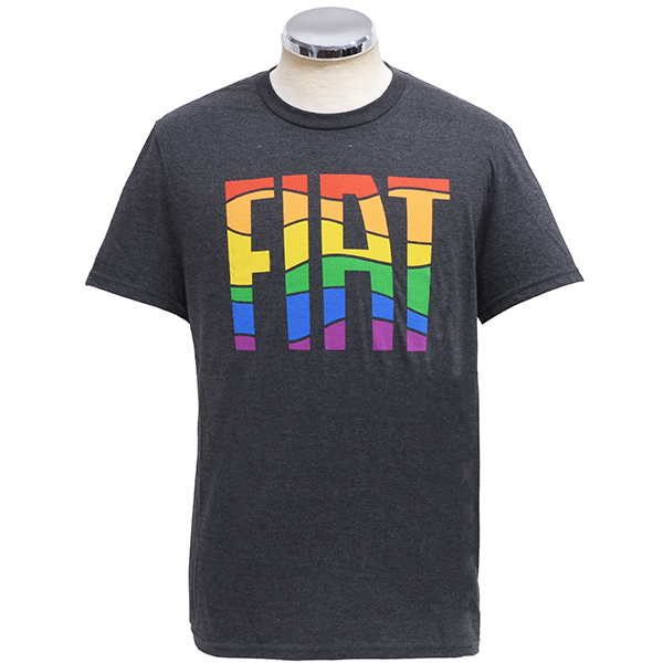 FIAT Official Rainbow Graphic LOGO T-shirts