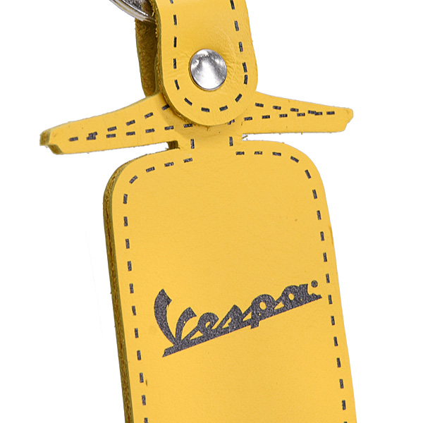 Vespa Official Vespa Silhouette Keyring (Yellow & Gray)