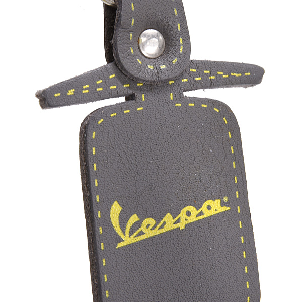 Vespa Official Vespa Silhouette Keyring (Yellow & Gray)