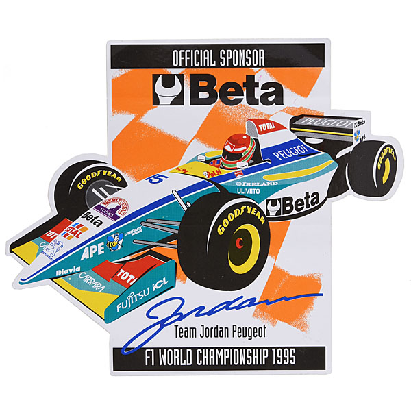 Jordan Peugeot Total F1 Team Sponsor Sticker
