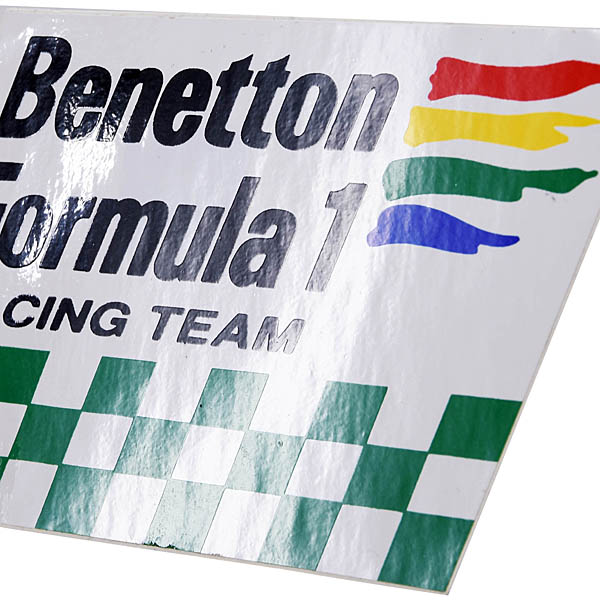 Benetton Formula 1 Racing Team Sticker