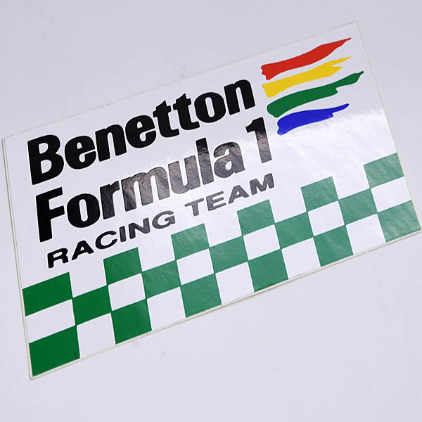 Benetton Formula 1 Racing Team Sticker