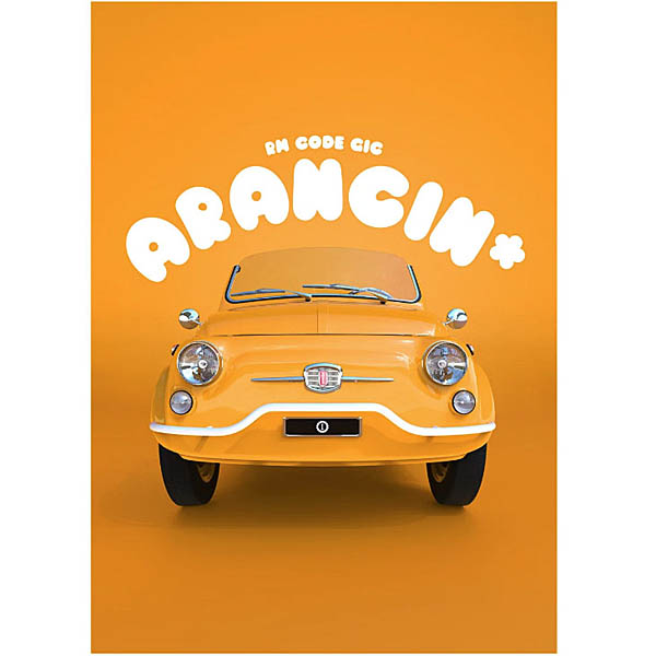 Garage Italia Official FIAT nuova500 Poster (Arancin)
