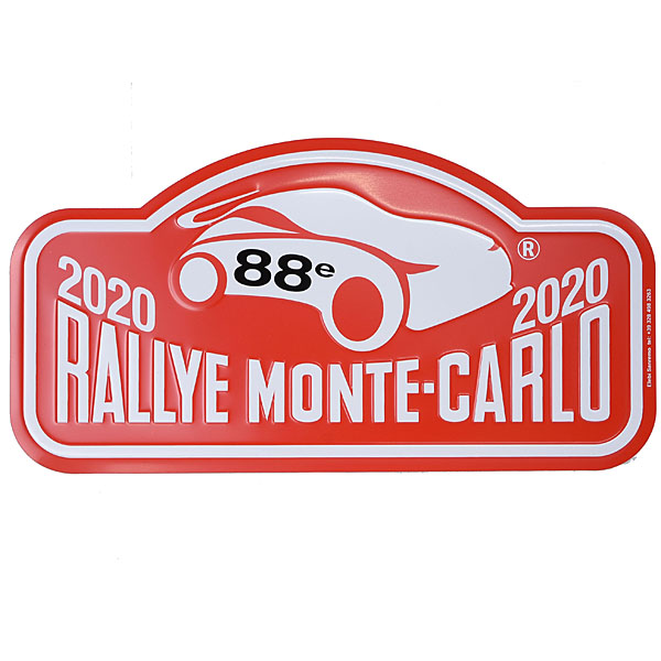 Rally Monte Carlo 2020オフィシャルメタルプレート(Large)