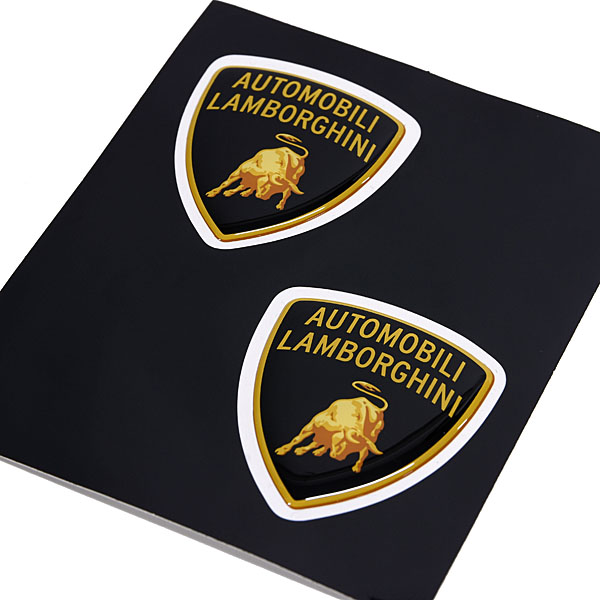 Lamborghini Emblem 3D Stickers Set 2pcs-