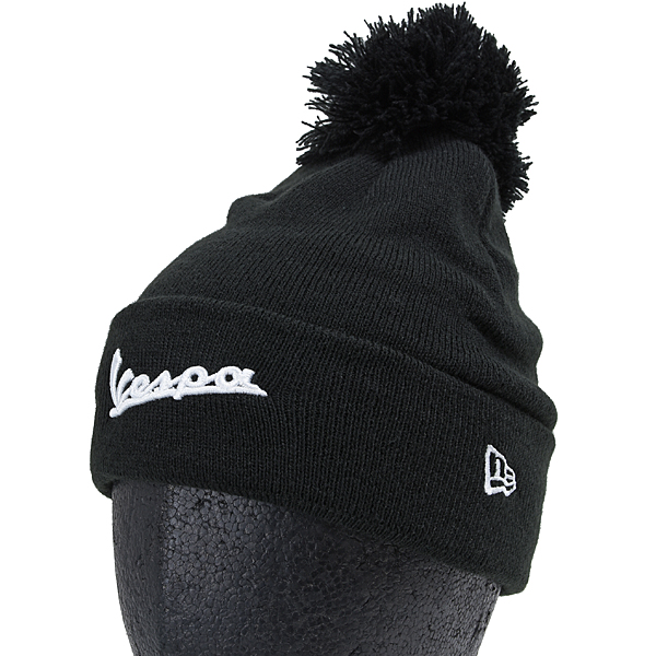 Vespa Official Knitted Cap by NEW ERA (Black)
