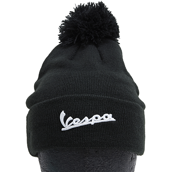 Vespa Official Knitted Cap by NEW ERA (Black)
