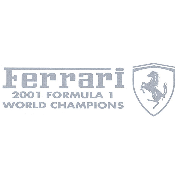 Scuderia Ferrari2001 Formula1 World Champions Logo Cutting Decal