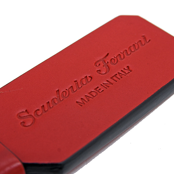Ferrari Genuine Leather Base SF Key Ring (RED)