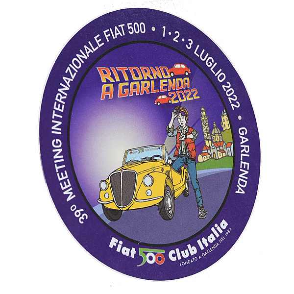 FIAT 500 CLUB ITALIA Ritorno a Garlenda2022 Sticker