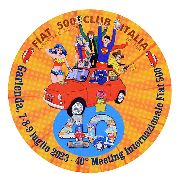 FIAT 500 CLUB ITALIA 40th Meeting 2023 ステッカー