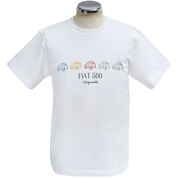 FIAT Official 500 Multi Print T-shirt <br><font size=-1 color=red>04/01到着</font>